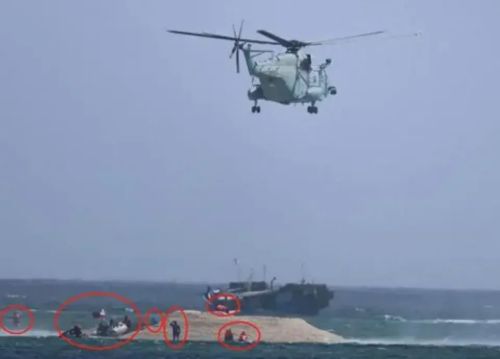 Kaiyun：又打起來了？中菲在鐵線礁再次爆發(fā)沖突！中國(guó)海警登礁使用掃雷器清理垃圾(圖12)
